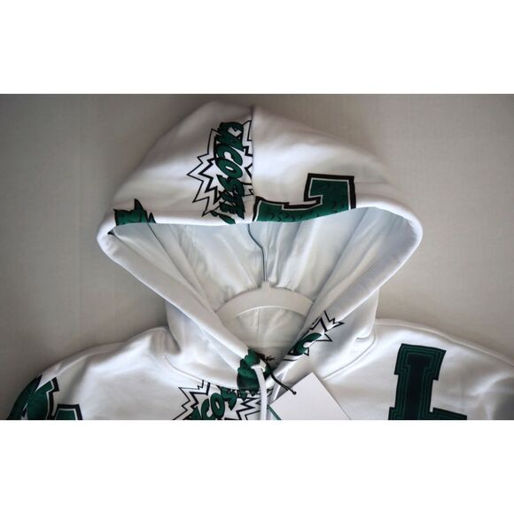 Lacoste SF9215-51-001 Women's Sz 36 US 4/S White Oversized Fleece Hoodie - Picture 9 of 13